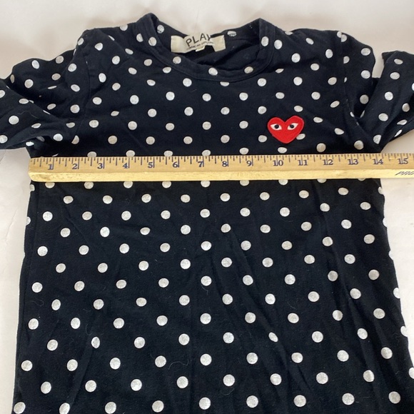 Comme Des Garcons Polka Dot Women Long Sleeve Black Size XS - Picture 8 of 8